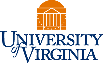 An orange and blue University of Virginia logo.